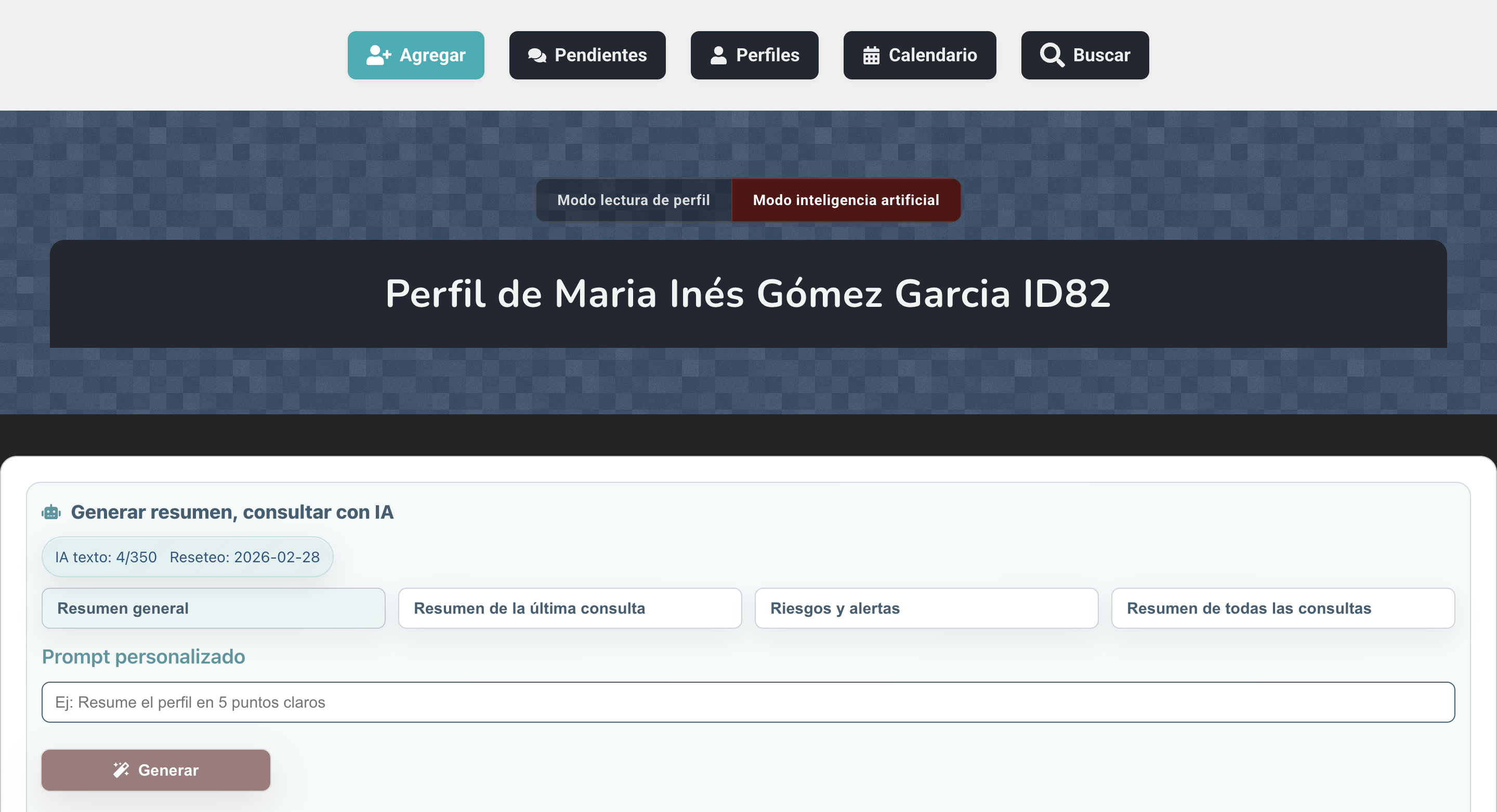 Plataforma médica con IA